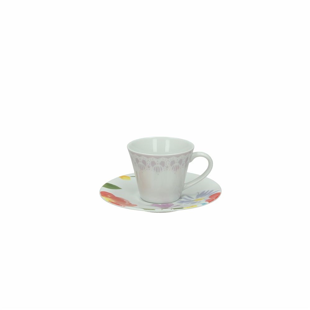 Set 6 Coffee Cups with Saucers Tognana Arena Water Colour